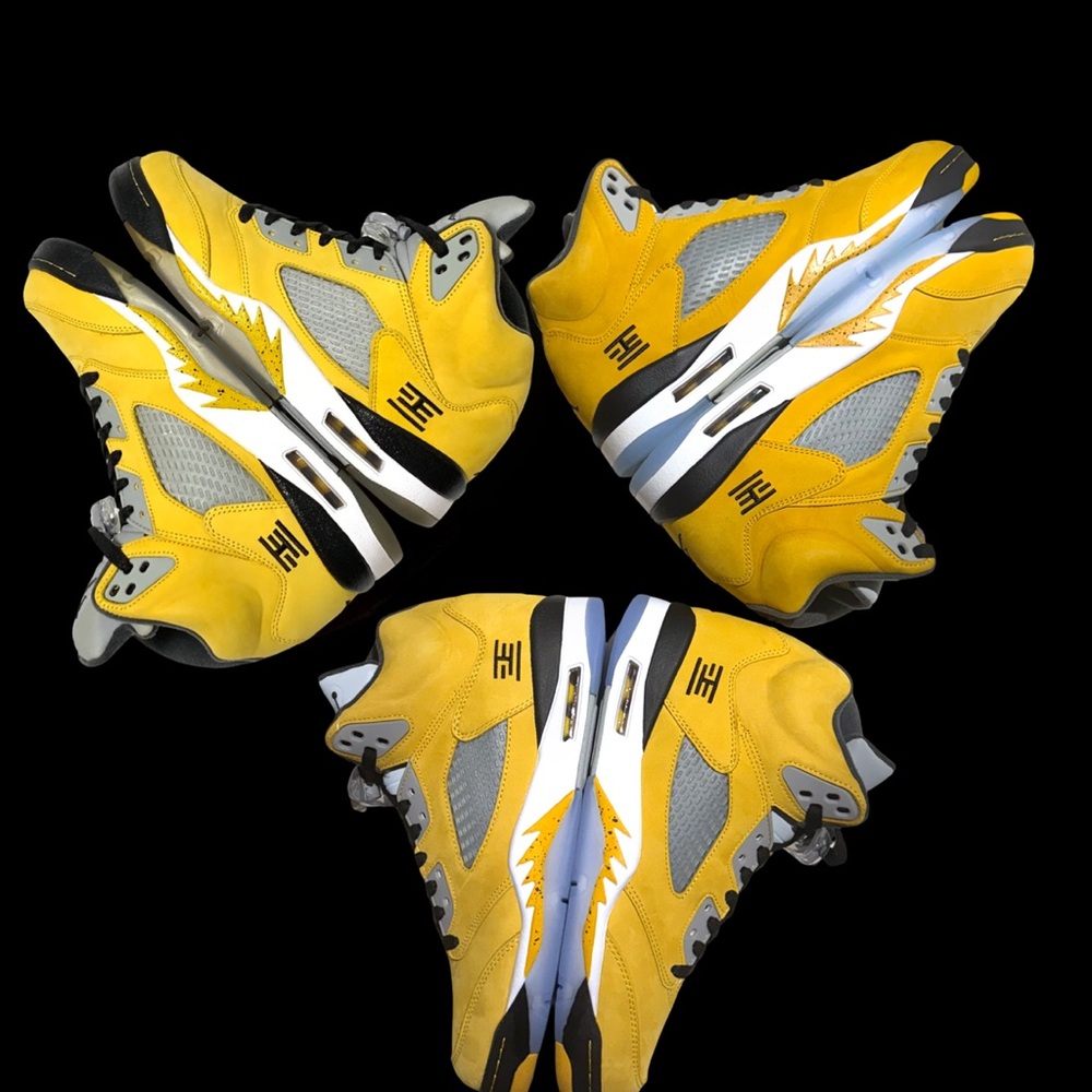 Nike Yellow and Gray Athletic Shoes